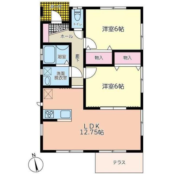 神奈川県秦野市堀西(一戸建)の賃貸物件の間取り