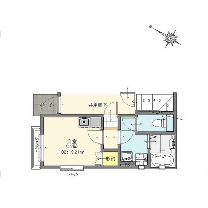 東京都板橋区志村1(アパート)の賃貸物件の間取り