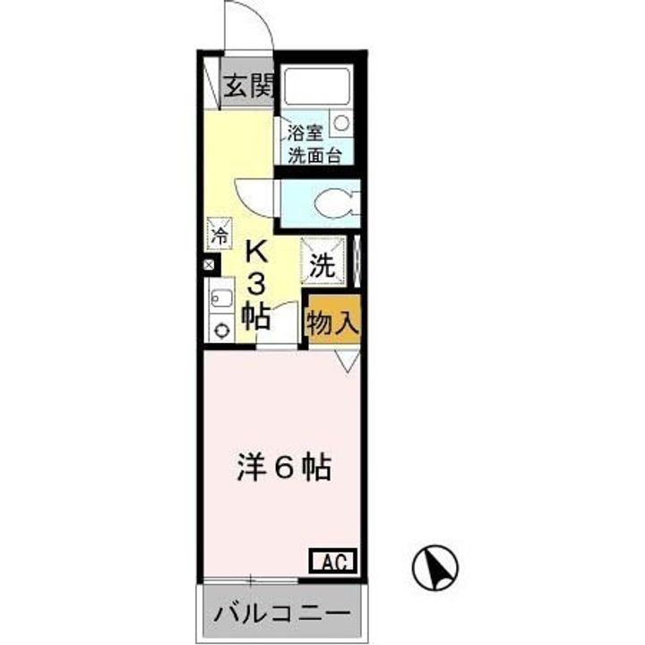 兵庫県三木市大村(アパート)の賃貸物件の間取り