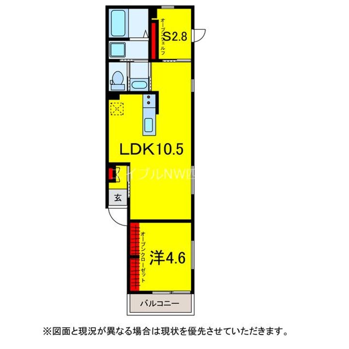 サニープレイス都賀の間取り