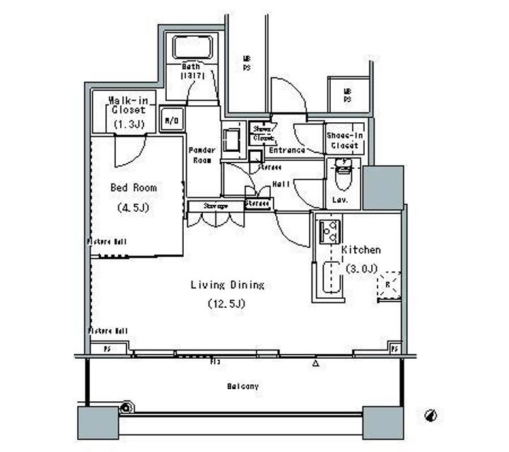 THE TOKYO TOWERS MIDTOWERの間取り