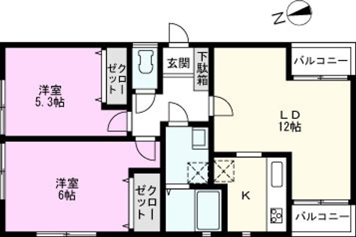 ボンヌ・シャンスの間取り