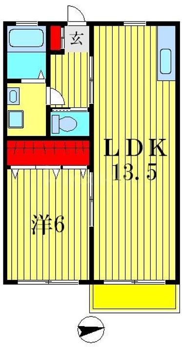 東京都葛飾区堀切1(アパート)の賃貸物件の間取り