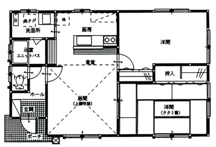 青森県十和田市元町西5(一戸建)の賃貸物件の間取り