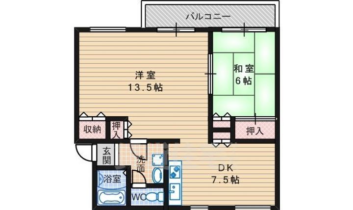 新金岡町2丁4住宅の間取り
