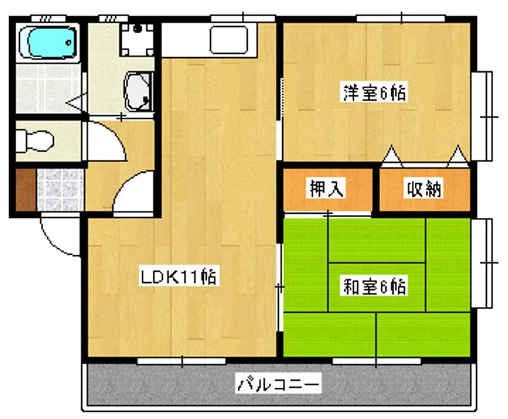 フラワーガーデンハイツの間取り