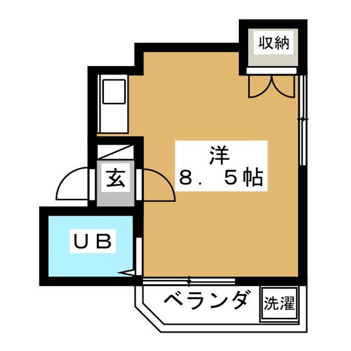 東京都目黒区柿の木坂2(マンション)の賃貸物件の間取り