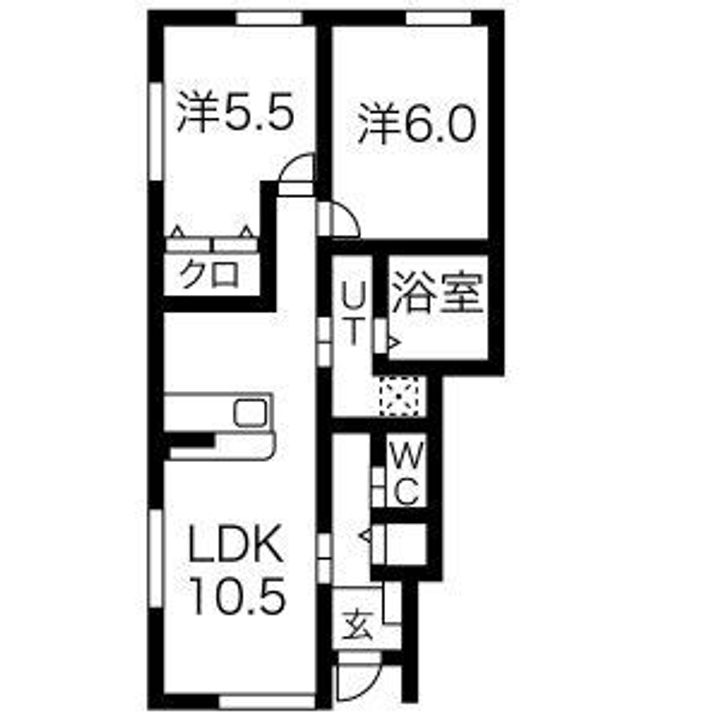 RESI NAGAI(レジながい)I、IIの間取り