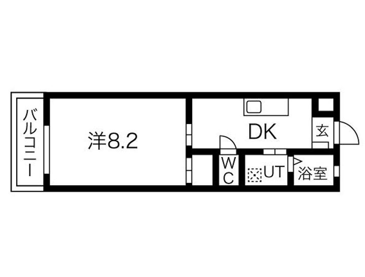 アパートメント膳所の間取り