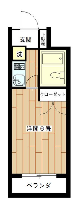 神奈川県横浜市神奈川区白幡西町(マンション)の賃貸物件の間取り