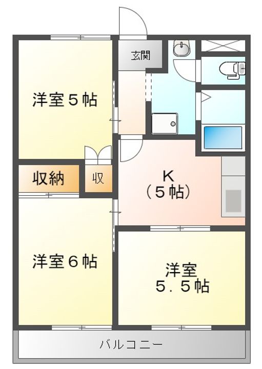 パールロイヤル江島の間取り