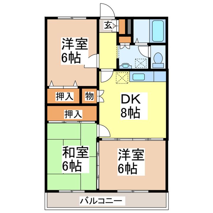 若宮ガーデンハイツの間取り