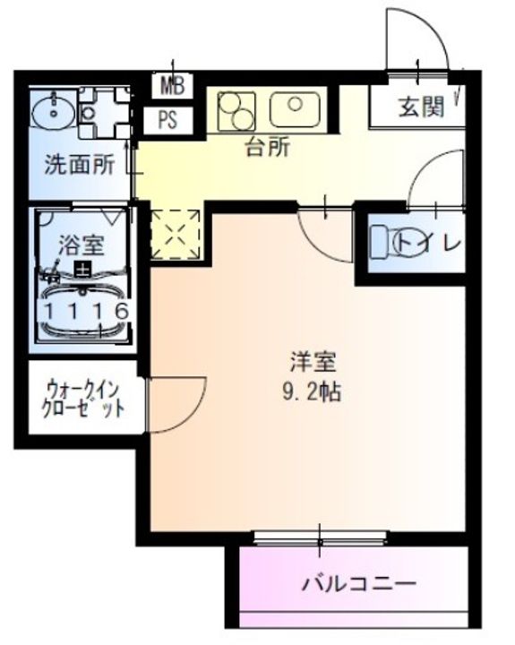 大阪府堺市西区浜寺石津町東4(アパート)の賃貸物件の間取り