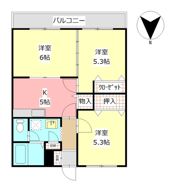 ヴィラM・Sコンフォートの間取り