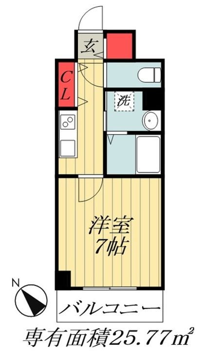 ClaireFontaine西船橋の間取り