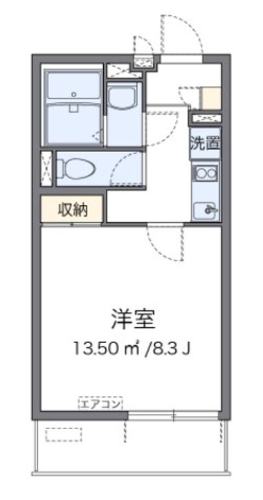 神奈川県横浜市港南区日野1(マンション)の賃貸物件の間取り