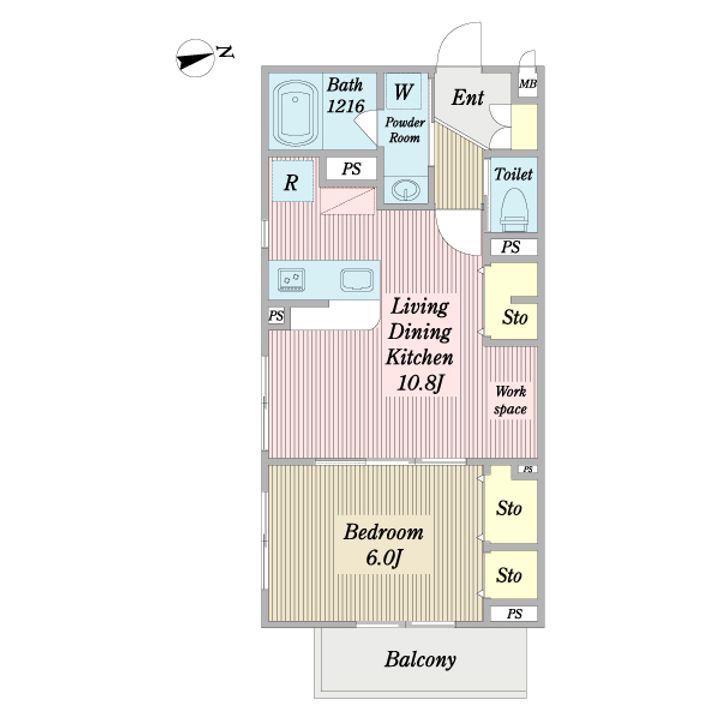 プレーリー7の間取り