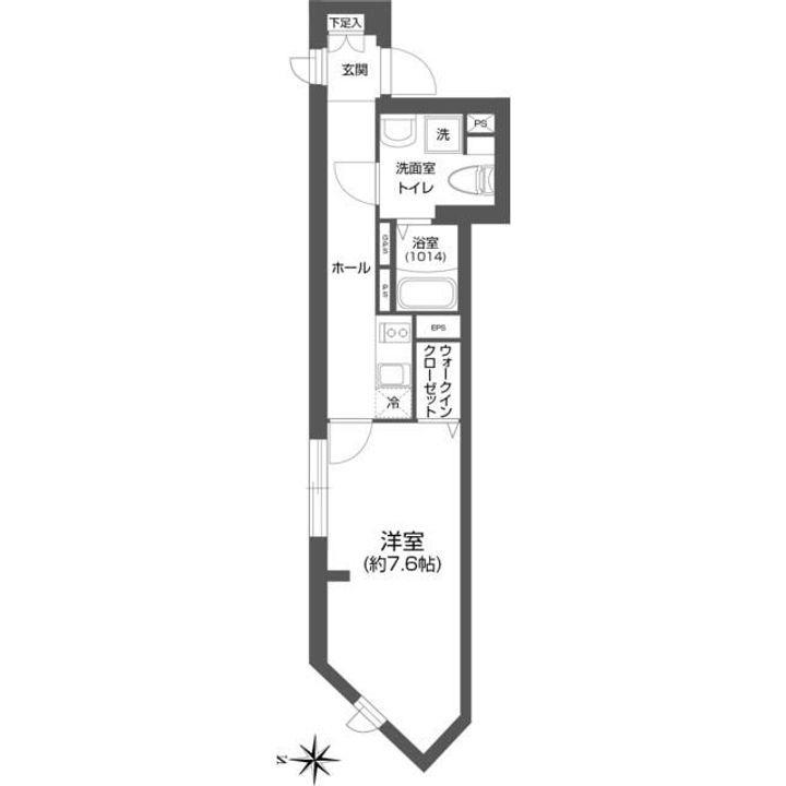 東京都北区王子2(マンション)の賃貸物件の間取り