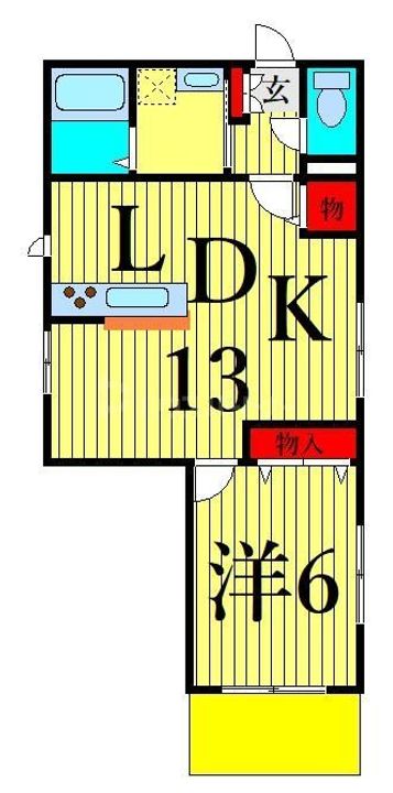 メゾンドゥ ソレイユの間取り