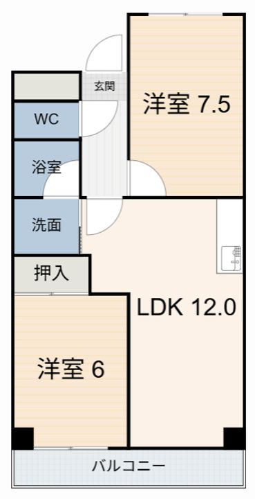 ファミールMの間取り