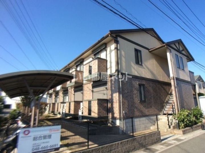 埼玉県北足立郡伊奈町中央2(アパート)の賃貸物件の地図