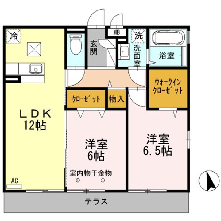 東京都足立区南花畑4(アパート)の賃貸物件の間取り