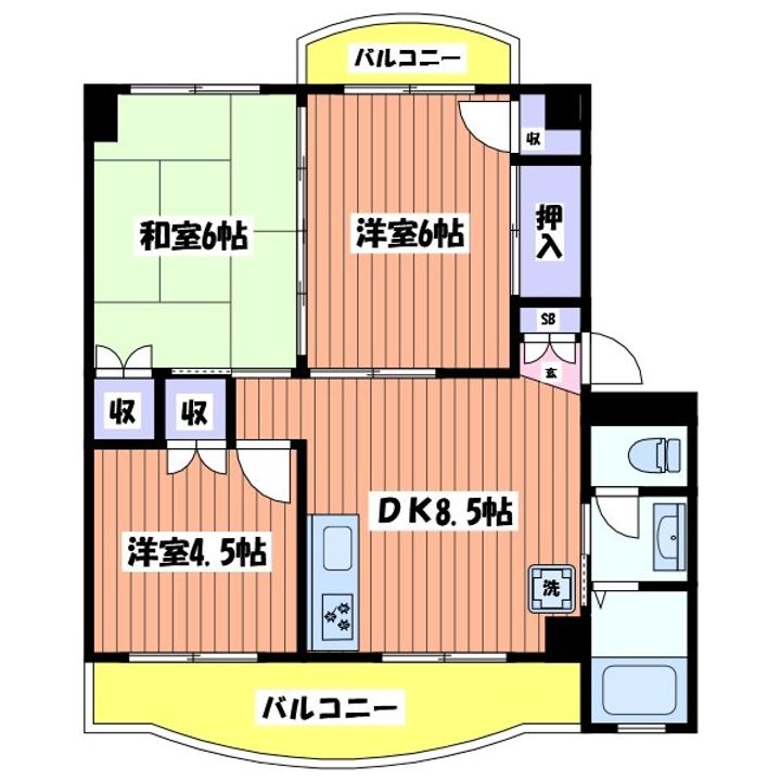 グランドールMSの間取り