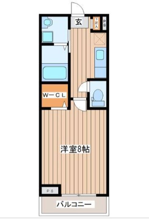 ウルス花京院 Bの間取り