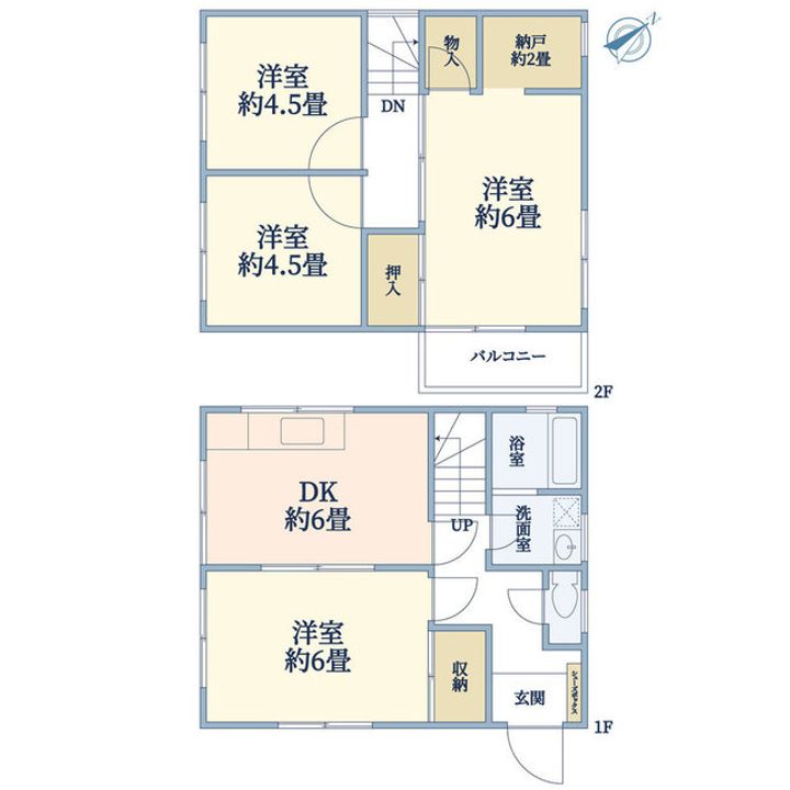 神奈川県川崎市高津区上作延4(一戸建)の賃貸物件の間取り