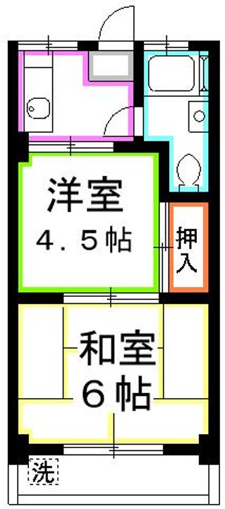 武蔵野ハイツの間取り