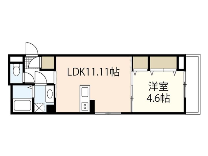 L,crew舟入南の間取り