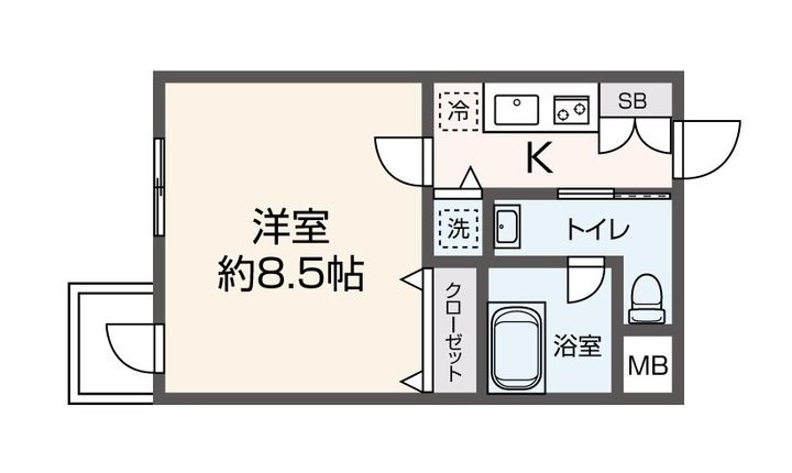 東京都練馬区桜台1(マンション)の賃貸物件の間取り