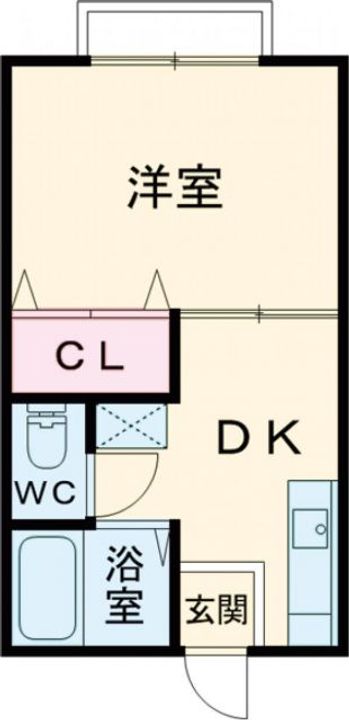 埼玉県熊谷市宮町2(アパート)の賃貸物件の間取り