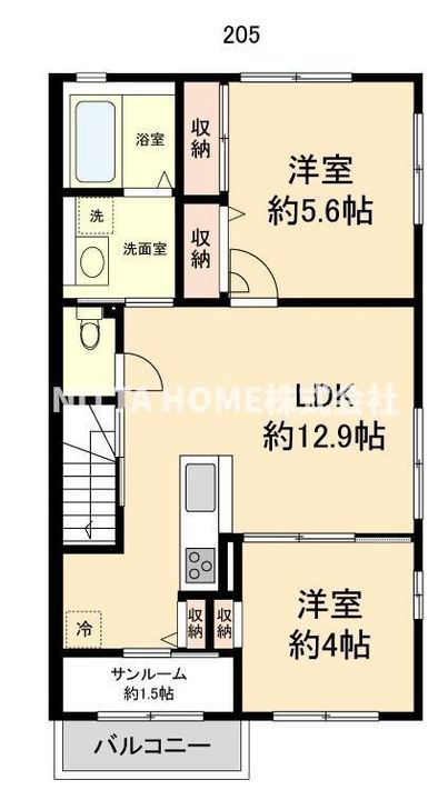 京都府京丹後市峰山町荒山(アパート)の賃貸物件の間取り