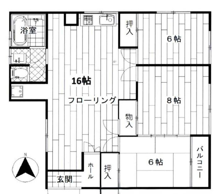 東京都練馬区北町1(マンション)の賃貸物件の間取り