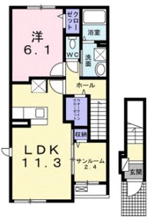 オルタンシア Iの間取り
