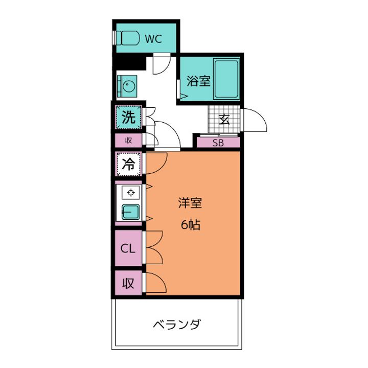 フォレストコート葛西の間取り