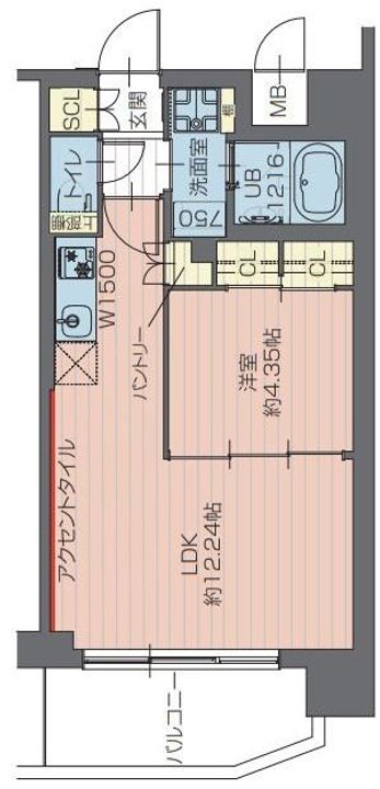 埼玉県川口市青木1(マンション)の賃貸物件の間取り