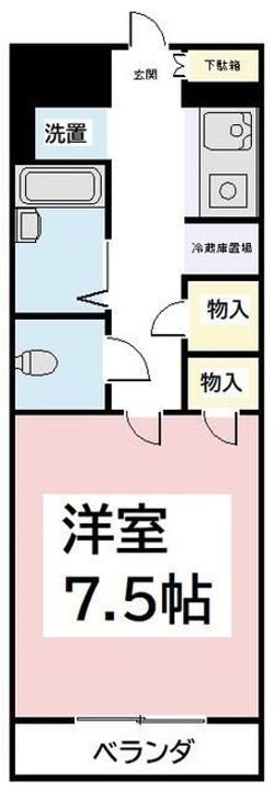 東京都多摩市山王下1(マンション)の賃貸物件の間取り