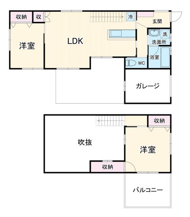 静岡県浜松市中央区十軒町(一戸建)の賃貸物件の間取り