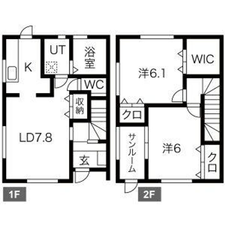リュミエールB棟の間取り