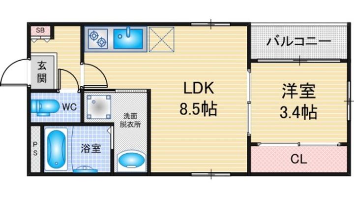 Casa Liebe 藤江の間取り