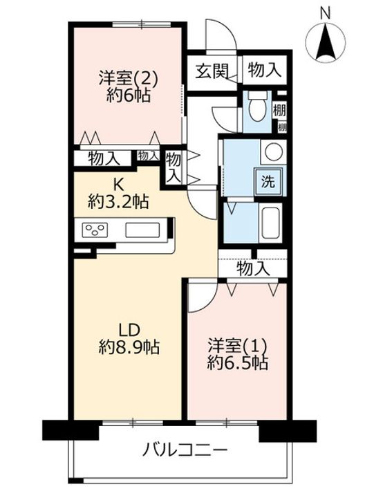 URシティコート服部の間取り