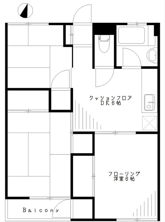 桃井マンションの間取り