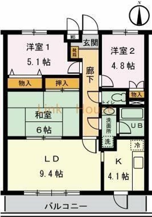 東京都江戸川区西小岩5(マンション)の賃貸物件の間取り