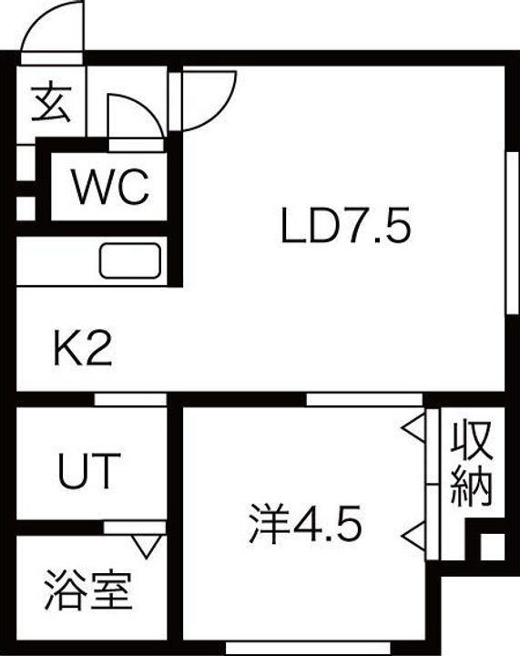 北海道札幌市豊平区美園六条6(マンション)の賃貸物件の間取り