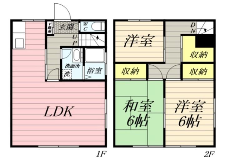 穂谷野コーポの間取り