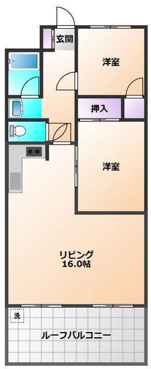 キョウエイハイツ小平の間取り