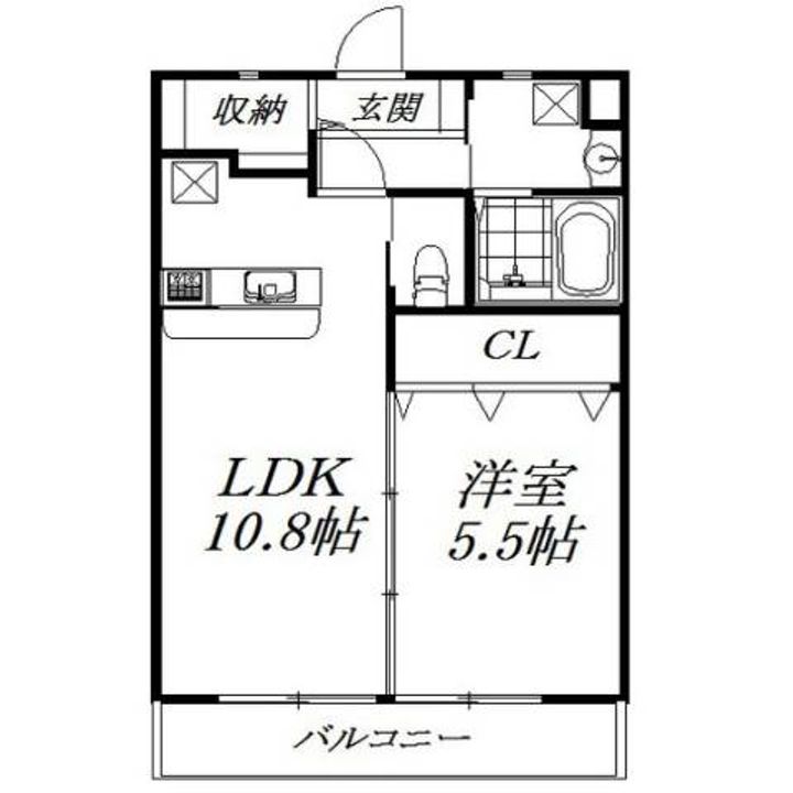 静岡県浜松市中央区瓜内町(マンション)の賃貸物件の間取り