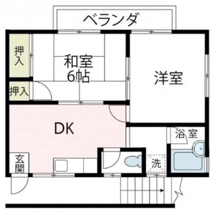 神奈川県横須賀市二葉1(アパート)の賃貸物件の間取り